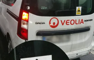 Czy Veolia zatrudnia kierowców-kretynów, czy nadgorliwca w BHP? ;)