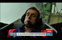 Sunrise - Weatherman Grant Denyer passes out on live tv in stunt plane