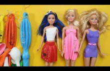 Letnia sukienka dla Barbie DIY prosty pomysł na uroczą sukienkę bez szycia
