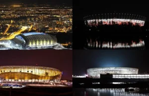 Stadiony na Euro 2012 nocą