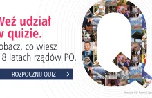 8 lat Platformy Obywatelskiej – QUIZ