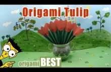 Origami Tulip - Origami BEST #origami