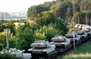 300 amerykańskich czołgów pędzi przez Rumunię w kierunku Ukrainy! (WIDEO)