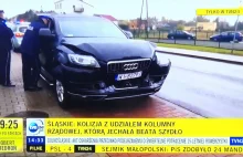 Kolizja trzech samochodów kolumny rządowej wiozącej Beatę Szydło.