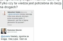 Sikorski narzeka na przepisy, za którymi głosował. Bo syn nie zdał egzaminu na..