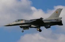 Belgia: F-16 zniszczony w wyniku ostrzału z działka