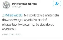 Usunięty Tweet z konta Ministerstwa Obrony