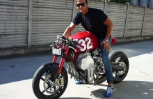 Włoski motocykl Nembo 32 z odwróconym do góry nogami silnikiem