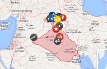 Aktualizowana na bieżąco mapa sytuacji w Iraku