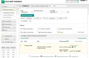 BGŻ BNP Paribas - pobiera prowizje "za nic" Sprawdź czy nie u Ciebie.