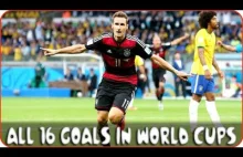 Miroslav Klose ● All 16 Goals in World Cups - HD