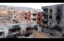 Zdewastowane miasto w Turcji, gdzie rzekomo spalono ludzi