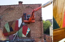 Belgijski twórca murali zadziwia oryginalnością - nie używa farby