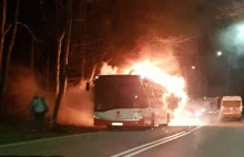 Autobus marki Solaris spłonął w Gdańsku