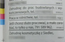 Ciekawe ogłoszenie w jednej z mazowieckich gazet