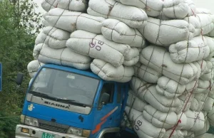 Pojazdy załadowane ponad ich normalne możliwości