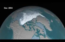Ubytek czapy lodowej Arktyki w latach 1984 - 2016