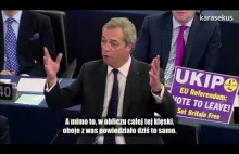 Nigel Farage masakruje Merkel i Hollande'a