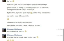 Pamiętacie oszusta Mateusza Woltmanna który sprzedaje fikcyjne bilety na FB?