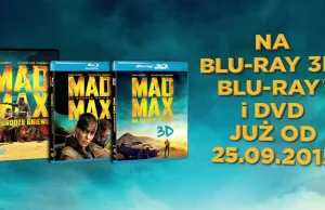 Mad Max: Na drodze gniewu - premiera Blu-Ray we wrześniu! - Testy blu ray...