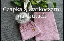 Czapka z motywem warkoczy na drutach. Jak zrobić.