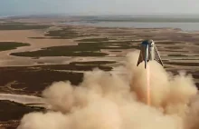 Zobacz, jak Starhopper od SpaceX uniósł się na wysokość 150 metrów