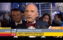 Janusz Korwin-Mikke po debacie liderów (20.10.2015 Polsat News)