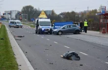 Białystok: Wypadek śmiertelny. Motocyklista i rowerzysta nie żyją!