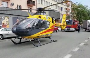 Śmigłowiec LPR lądował w samym centrum Opola. Potem nie mógł odlecieć.