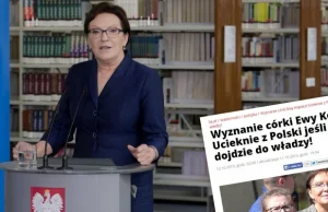 Córka Ewy Kopacz boi się Jarosława Kaczyńskiego. "Jeśli PiS wygra wybory,...