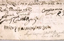 Własnoręczny podpis Wołodyjowskiego i jego żony 1665 r.