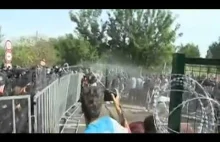 Policja węgierska rozpędza gazem łzawiącym islamską hołotę