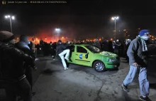 Zdjęcia z dziwnych wydarzeń związanych z podpaleniem wozów TVN.