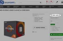 AMD Ryzen 5 2600 3.4GHz 6-core BOX - PC Projekt