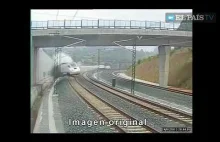 Jak pociąg spłonął w Santiago. Spadanie awarii w CCTV