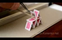 World's smallest house of cards.