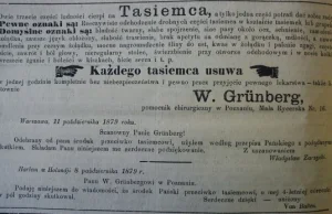 Dieta tasiemcowa w 1879 roku???