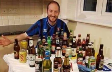 Kibic kupił 32 piwa, po jednym z każdego państwa, które biorą udział...
