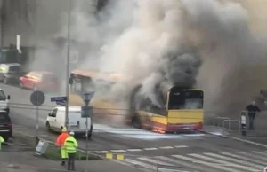 Pożar autobusu MPK we Wrocławiu