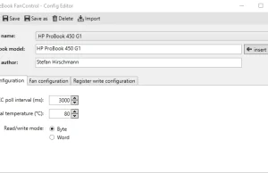 NoteBook FanControl - świetny program do regulowania prędkości wentylatora