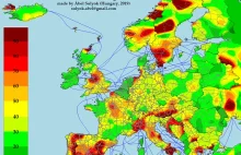 Europejska mapa Autostop