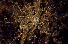 Warszawa widziana z kosmosu