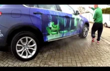 Niezwykły efekt (HULK) termoaktywnej farby na BMW X6 !
