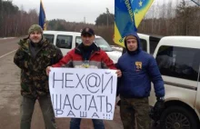 Ukraińcy blokują rosyjskie ciężarówki na granicy z Białorusią