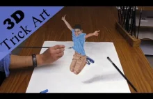 Ręcznie namalowany chłopiec 3D