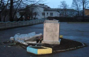 Walka z komunizmem na Ukrainie. Kolejny pomnik Lenina obalony