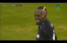 Usain Bolt vs England mecz charytatywny. Jakoś tak śmiesznie biega po tej trawie