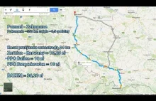 Trasa Poznań - Zakopane | 650 km w 4 minuty | Opłaty na A4