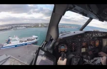 25kts Crosswind Landing Brindisi RW31 - Boeing 737