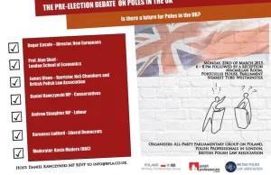 23 marca odbędzie się debata o Polakach w Wielkiej Brytanii